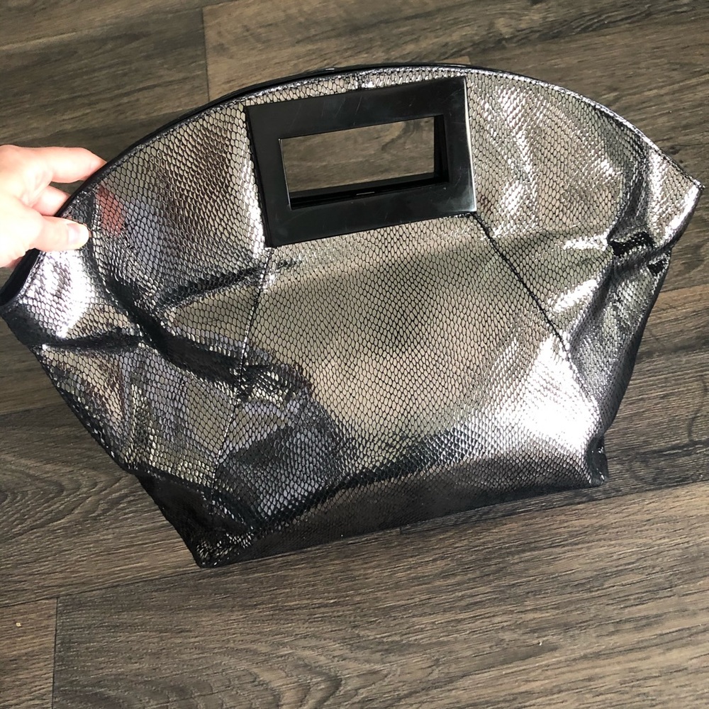 Alfani black leather bag